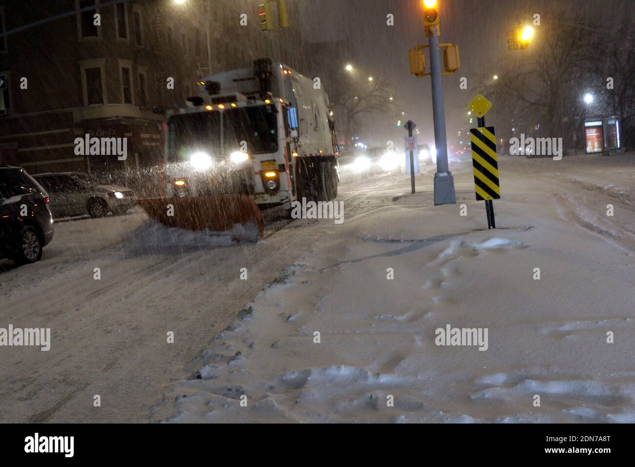 First major snow of the season, New York, NY USA Stock Photo - Alamy