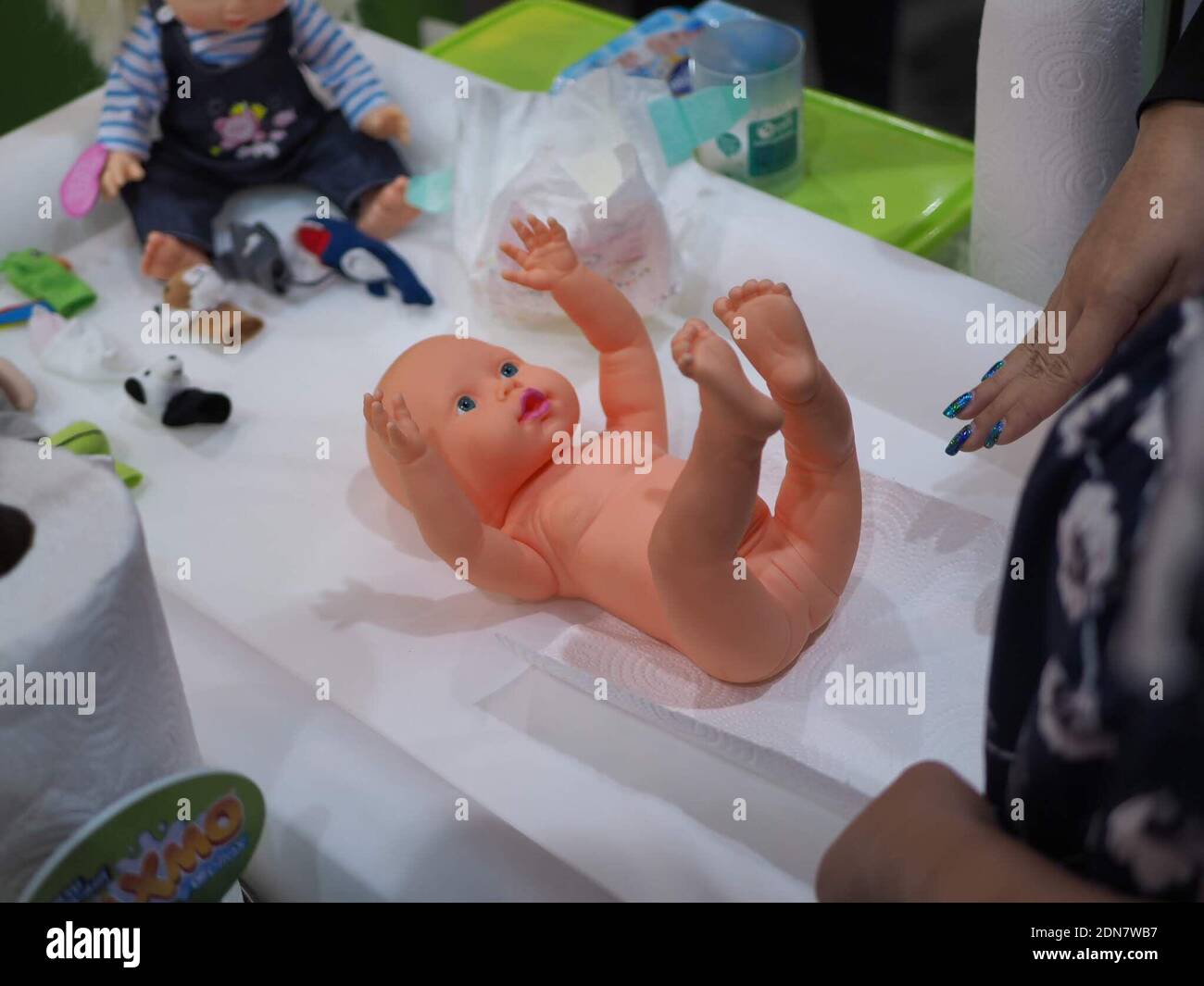 Changing diaper plastic hires stock photography and images Alamy