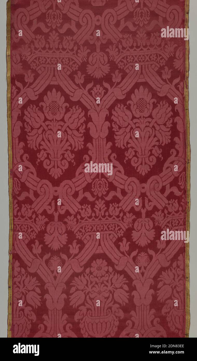 Lined with silk satin damask weave hires stock photography and images