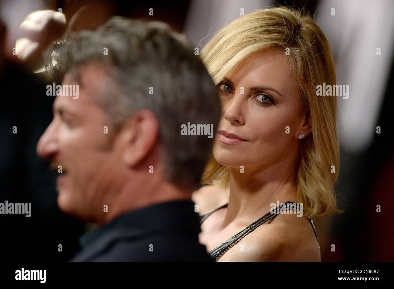 Sean Penn and Charlize Theron attend The Gunman premiere on March 12, 2015 in Los Angeles, CA, USA. Photo by Lionel Hahn/ABACAPRESS.COM Stock Photo