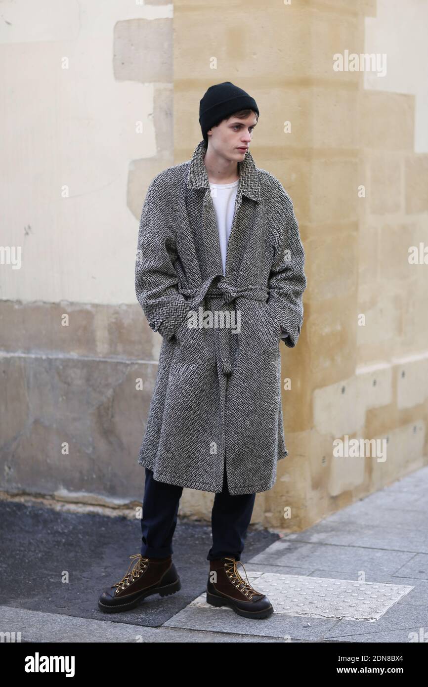 Street Style Model Off Duty After Ann Demeulemeester Fall Winter 15 16 Menswear Show Held At Couvent Des Cordeliers Paris France On January 23rd 15 Photo By Marie Paola Bertrand Hillion Abacapress Com Stock Photo Alamy