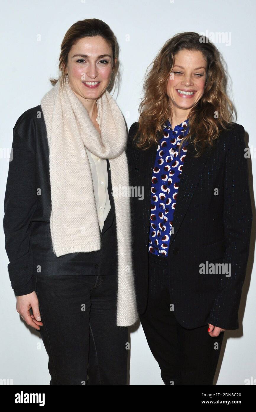 Exclusive - Julie Gayet and Marie Baumer attending the La Place Des Femmes Dans Le Cinema round table at the Museum fur Film und Fernsehen in Berlin, Germany on February 12, 2015. Photo by Aurore Marechal/ABACAPRESS.COM Stock Photo