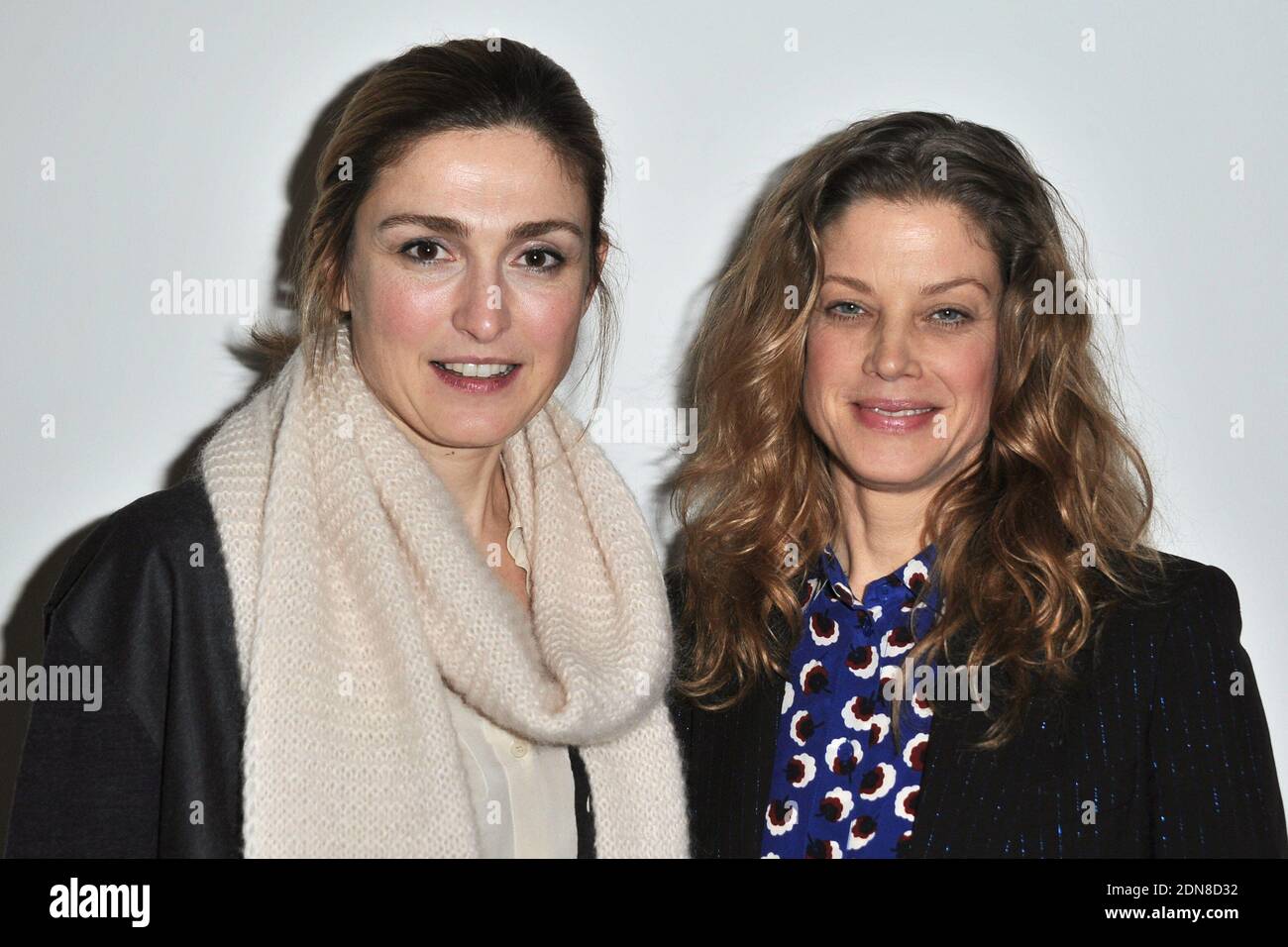 Exclusive - Julie Gayet and Marie Baumer attending the La Place Des Femmes Dans Le Cinema round table at the Museum fur Film und Fernsehen in Berlin, Germany on February 12, 2015. Photo by Aurore Marechal/ABACAPRESS.COM Stock Photo