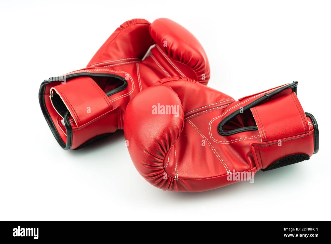 Close-up Of Boxing Gloves Over White Background Stock Photo - Alamy
