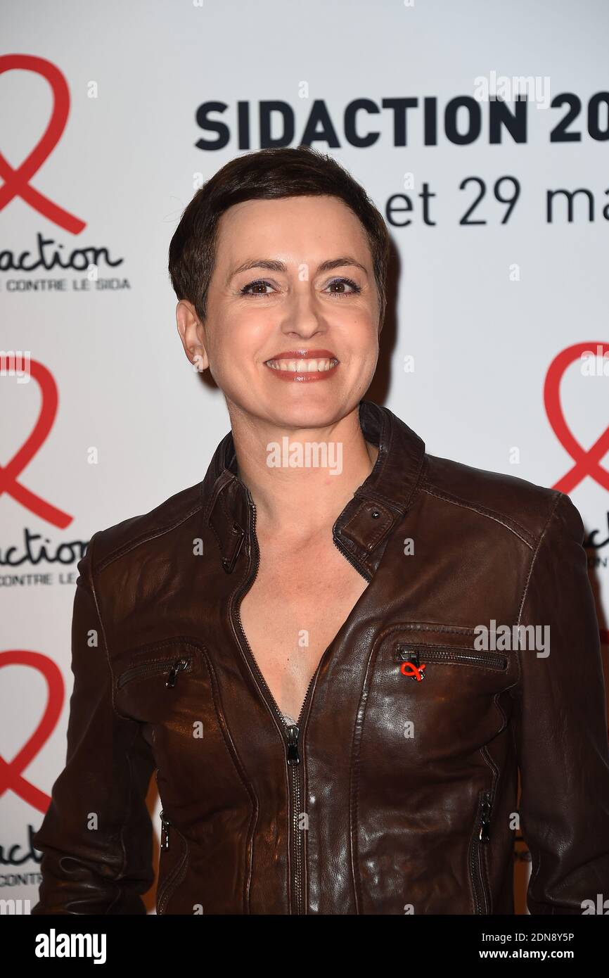 Sophie Jovillard posing at a photocall for the launch of the 2015