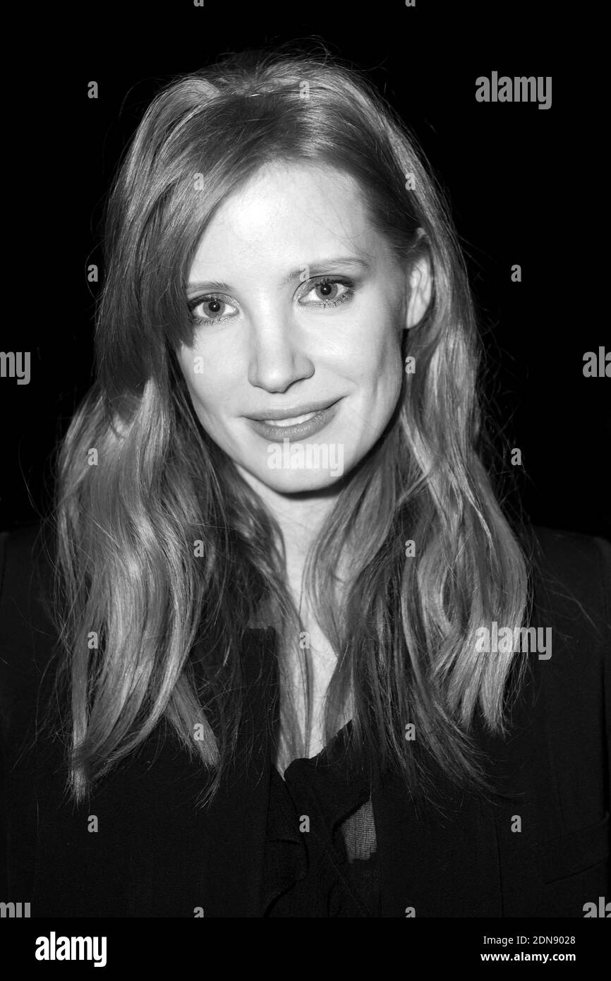 Jessica Chastain attending the Givenchy Fall/Winter 2015-2016 Ready-to-Wear collection show held at the Lycee Carnot in Paris, France, on March 8, 2015. Photo by Laurent Zabulon/ABACAPRESS.COM Stock Photo