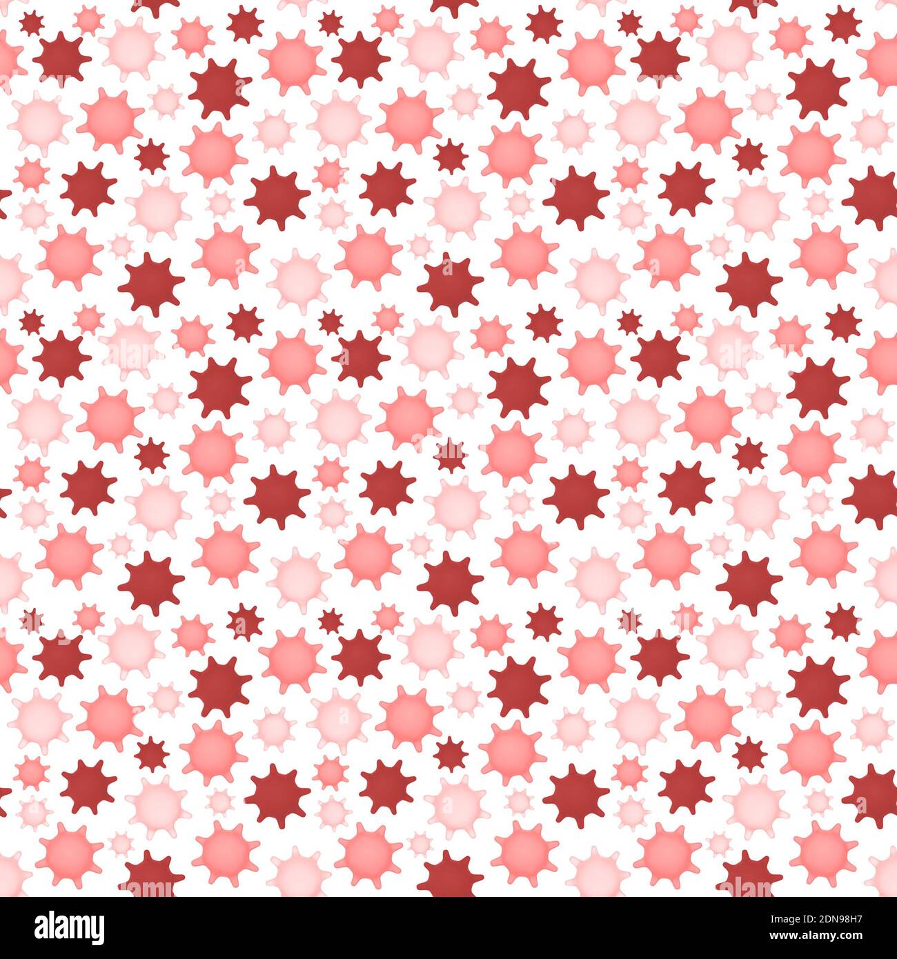 Abstract red viruses seamless pattern, 3d illustration Stock Photo - Alamy
