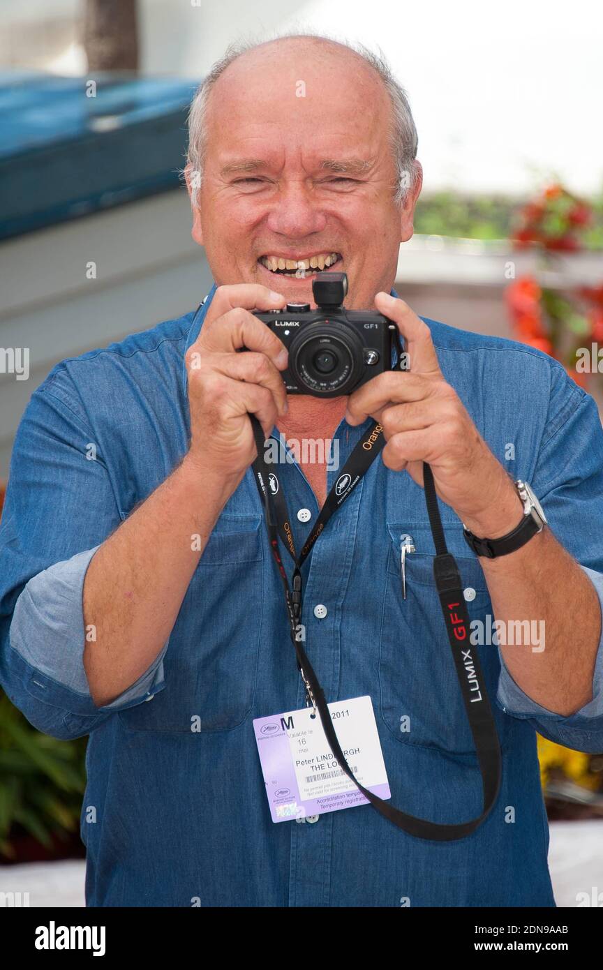 File photo - Peter Lindbergh at a photocall for the documentary film 'The  Look' presented in competition in the Cannes Classics section as part of  the 64th Cannes International Film Festival, at