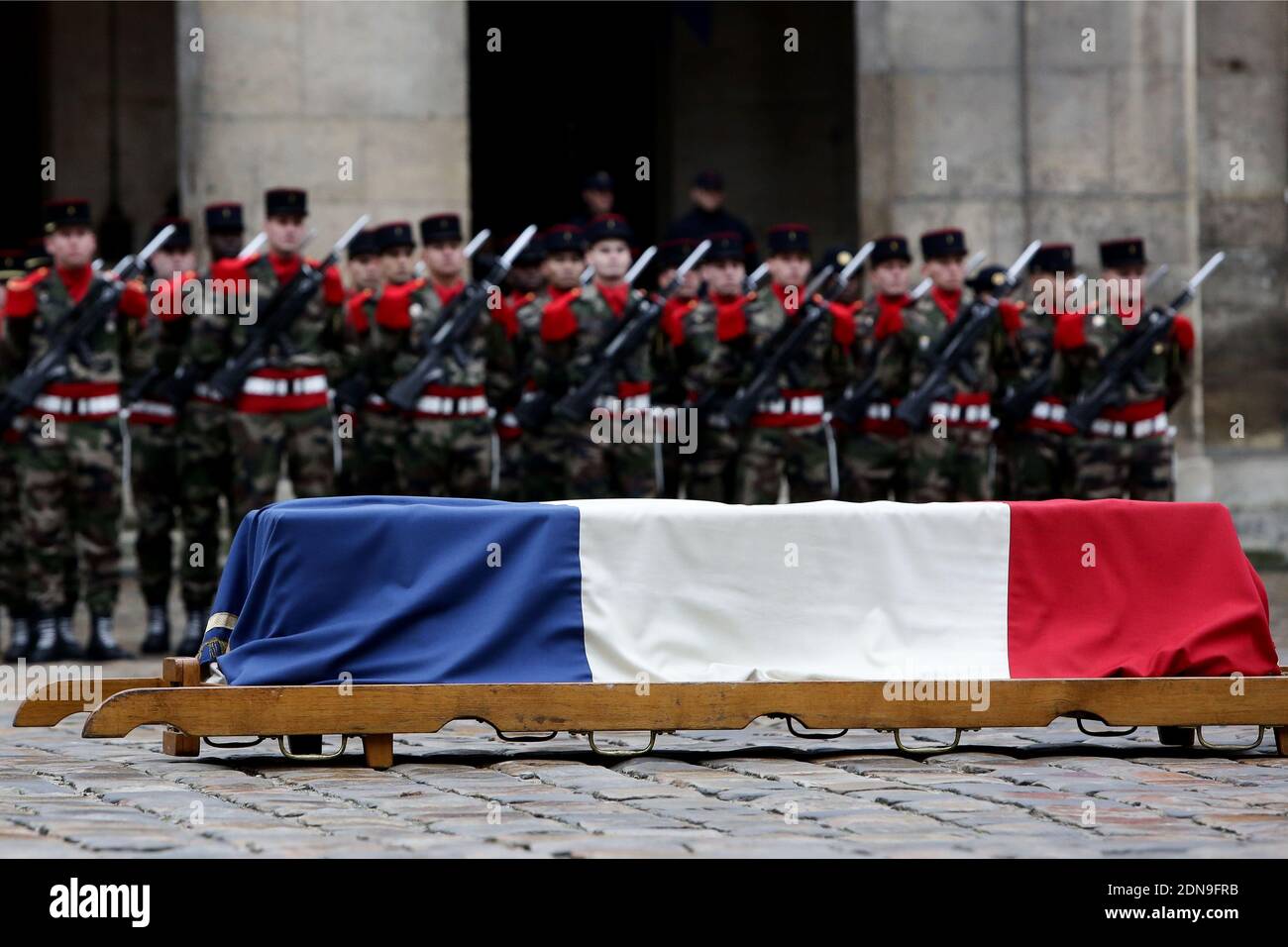 Atmosphere During A Funeral Ceremony Honoring Robert Chambeiron, Member 