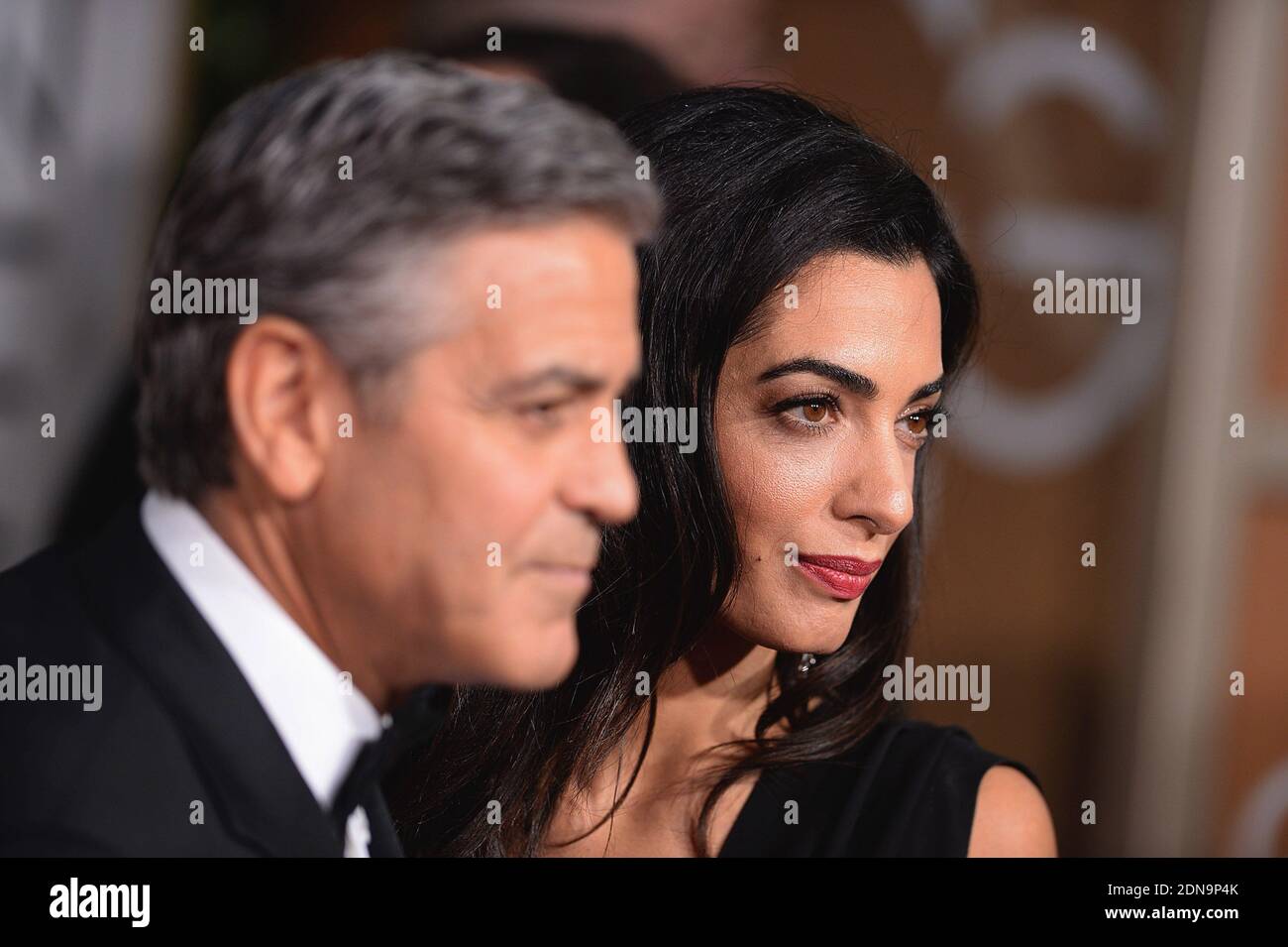 George Clooney And Amal Alamuddin Arriving At The 72nd Annual Golden ...