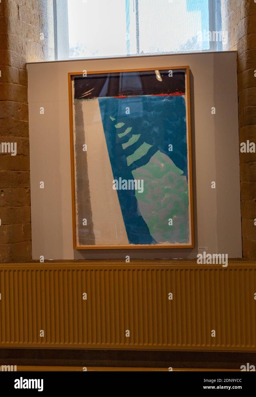 David Hockney 'Steps with Shadow' exhibited at Salts Mill in Saltaire, Yorkshire. Stock Photo