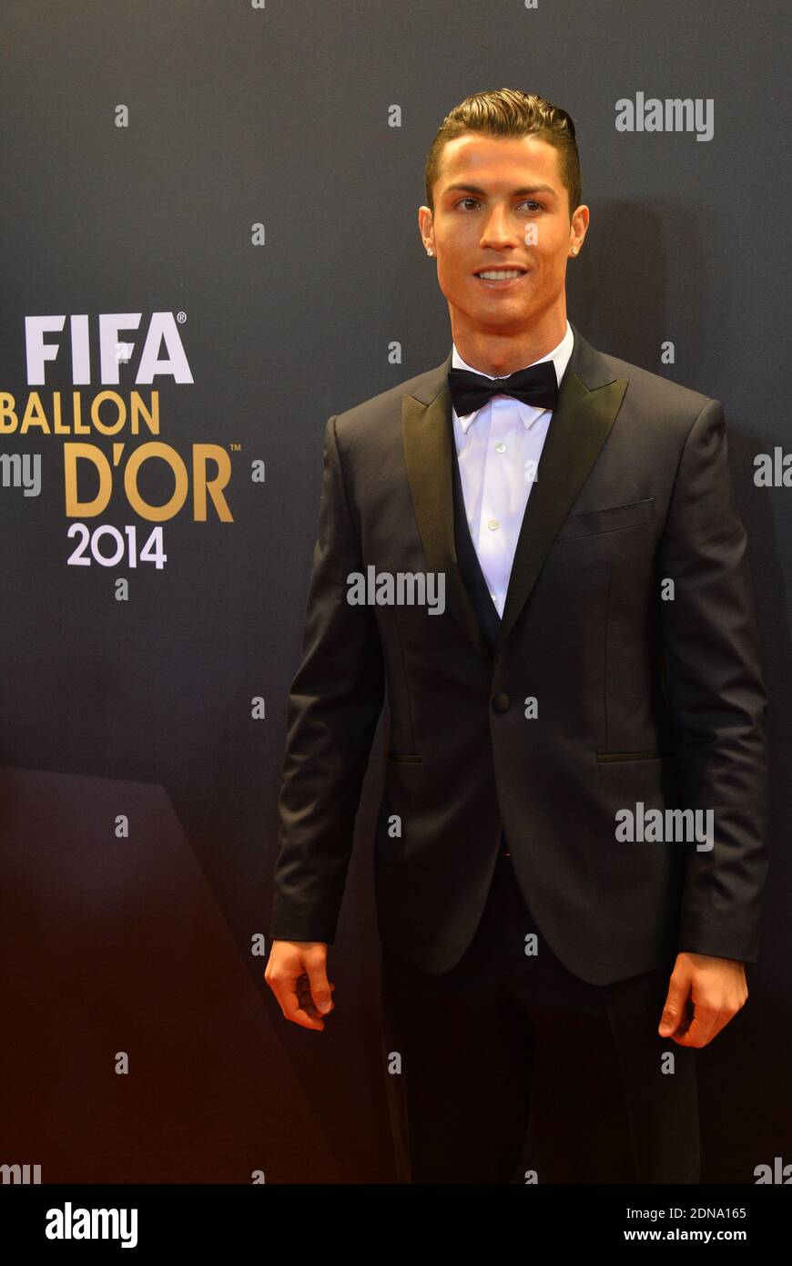Portugal's Cristiano Ronaldo arriving at the FIFA Ballon d'Or 2014 trophy  at the Kongresshalle in Zurich, Switzerland on January 12, 2015. Photo by  Christian Liewig/ABACAPRESS.COM Stock Photo - Alamy