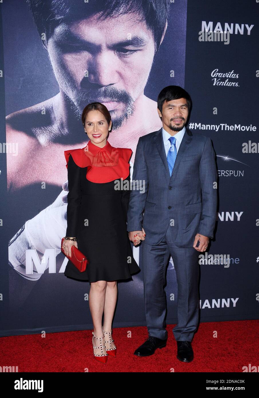 Jinkee Pacquiao and Manny Pacquiao attend the premiere of Manny at TCL Chinese Theatre on January 20, 2015 in Los Angeles, CA, USA. Photo by Lionel Hahn/ABACAPRESS.COM Stock Photo