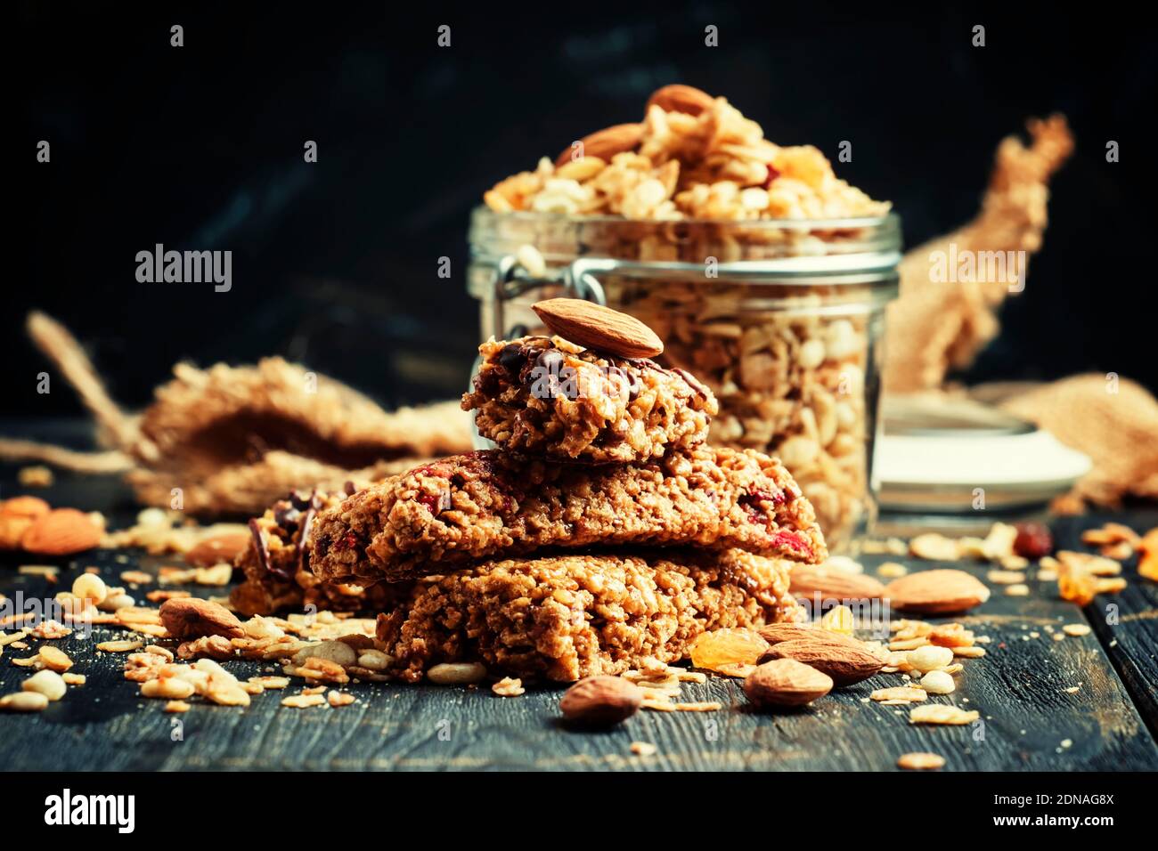 Selective focus cereal bars hi-res stock photography and images - Alamy