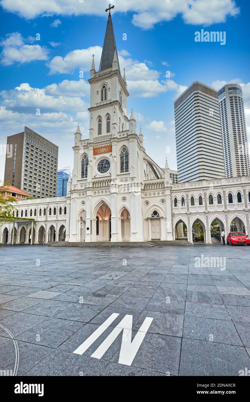 The front entrance and parking lot of CHIJMES, formerly the Convent of