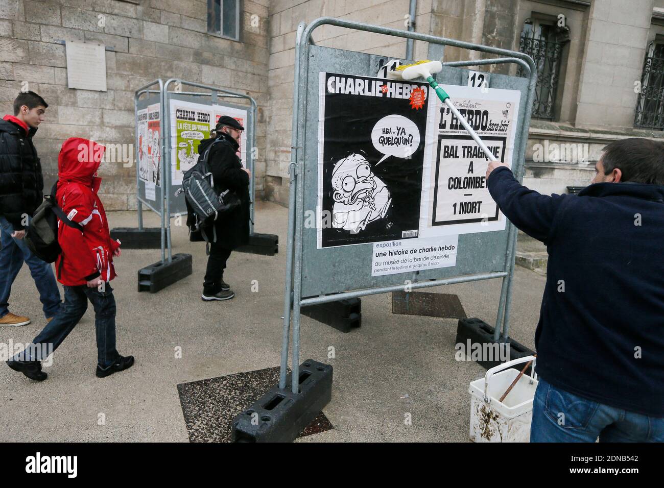 Exhibition 'Une histoire de Charlie hebdo' (A History of Charlie Hebdo