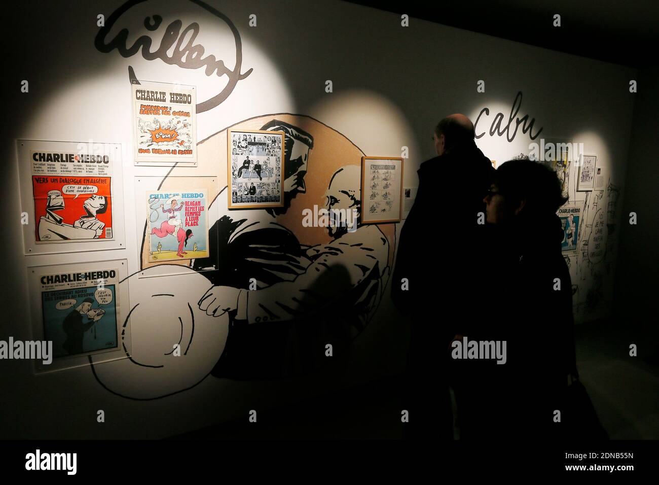 Exhibition 'Une histoire de Charlie hebdo' (A History of Charlie Hebdo(01)