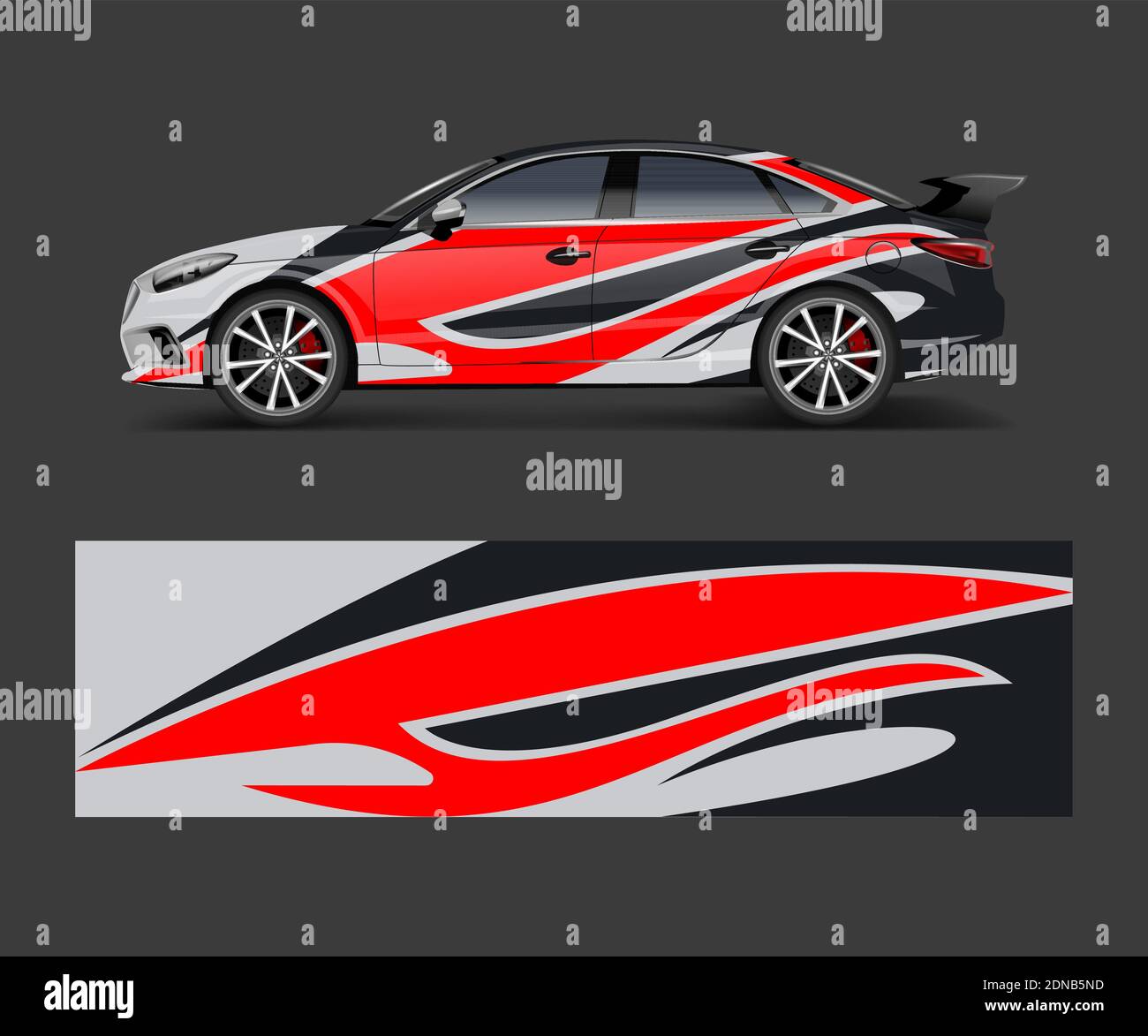 Red racing stripes Stock Vector Images - Alamy
