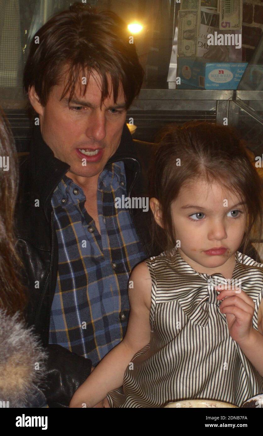 Boston, United States Of America. 22nd Nov, 2009. BOSTON, MA - NOVEMBER 07: (EXCLUSIVE COVERAGE) Tom Cruise, daughter Suri, along with son Connor and wife Katie Holmes go out to a small cafe on the west side. The crusie family had a blast as the family enjoyed cafe and cake. Little Suri looked ablsolutely adorable as she played and picked at her dersert. Tom is in Boston filming his new movie 'Wichita' alongside Cameron Diaz. on November 07, 2009 in Boston, Massachusetts People: Tom Cruise, Suri Cruise Credit: Storms Media Group/Alamy Live News Stock Photo