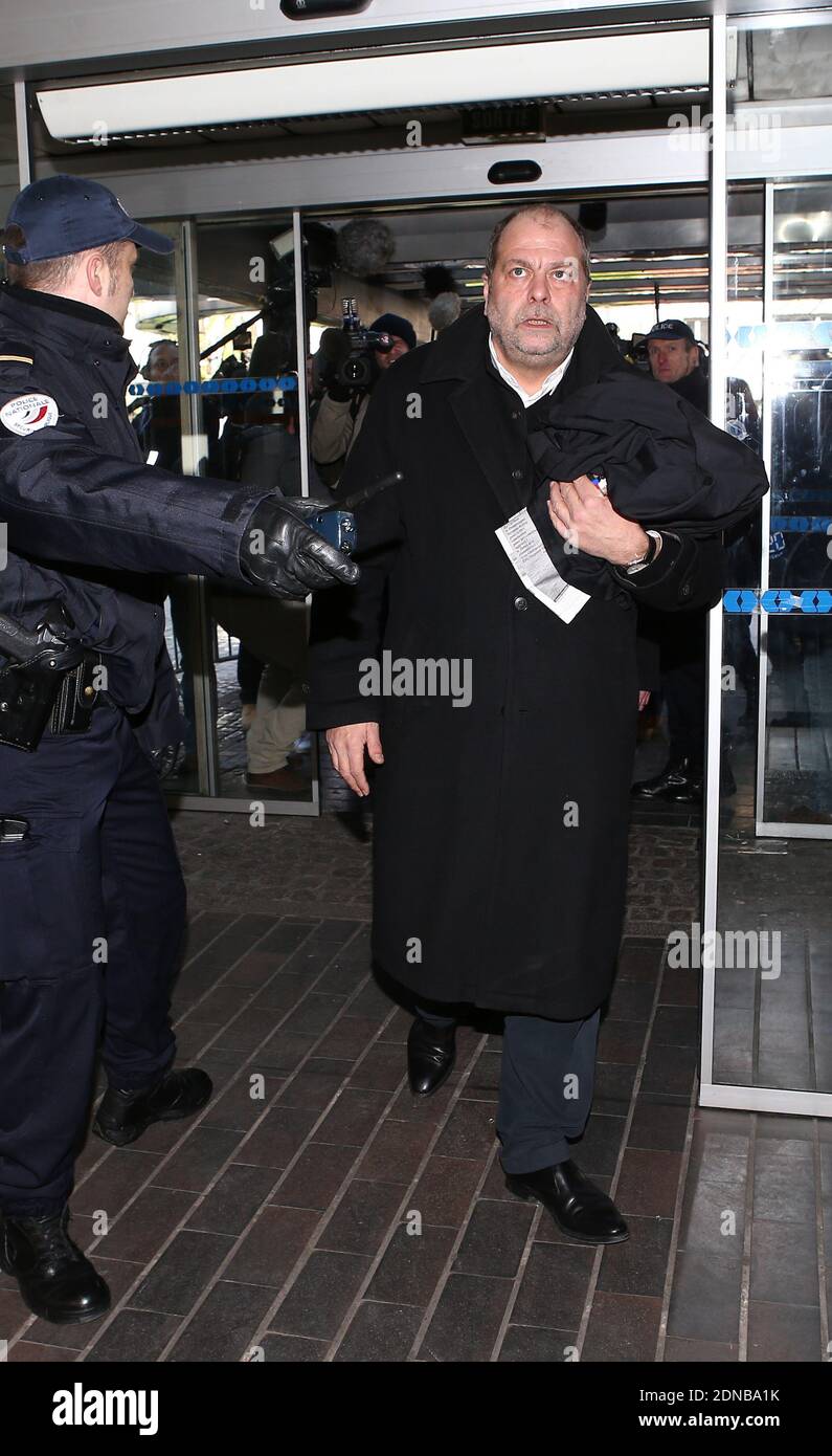 Eric Dupond-Moretti, the lawyer of David Roquet arriving at the Lille Criminal Court for the Carlton case trial opening, in Lille, northern France on February 2, 2015. The case is named after a hotel at the centre of an alleged prostitution network with a cast of accused including former IMF managing director Dominique Strauss-Kahn, a police commissioner, the owner of a chain of brothels named Dodo la Saumure, a barrister, two luxury hotel directors and several freemasons. Photo by ABACAPRESS.COM Stock Photo