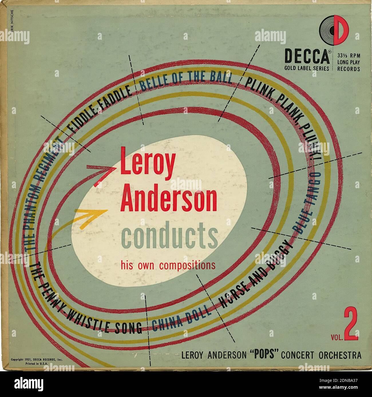 Leroy Anderson Conducts His Own Compositions. Vol. 2 - Vintage Record ...