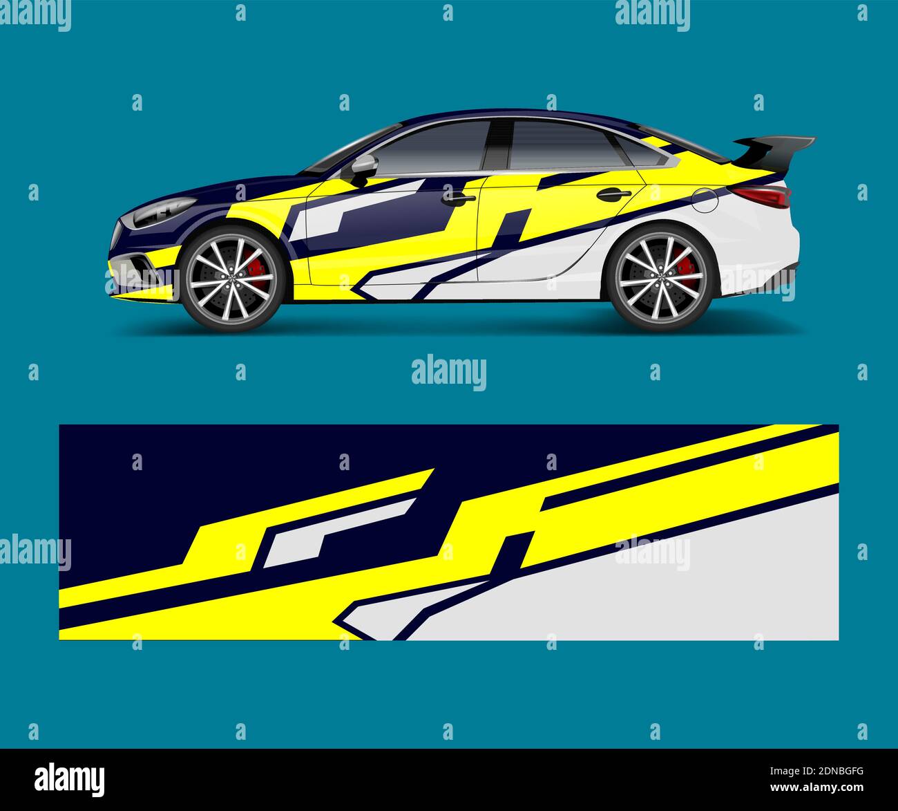 modern stripe for racing car wrap, sticker, and decal design vector Stock Vector Image & Art Alamy