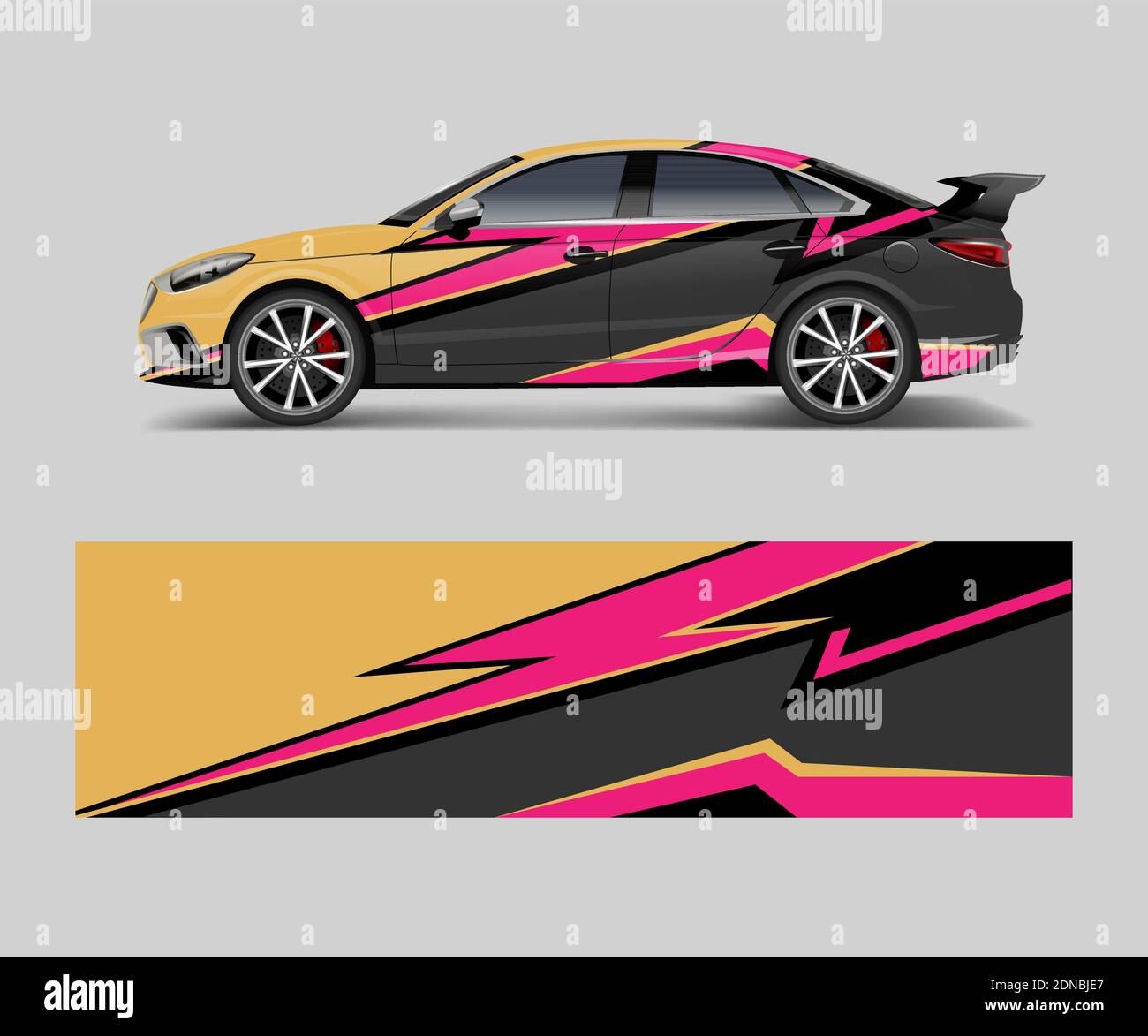 abstract Racing graphic vector for sport car wrap design Stock Vector ...