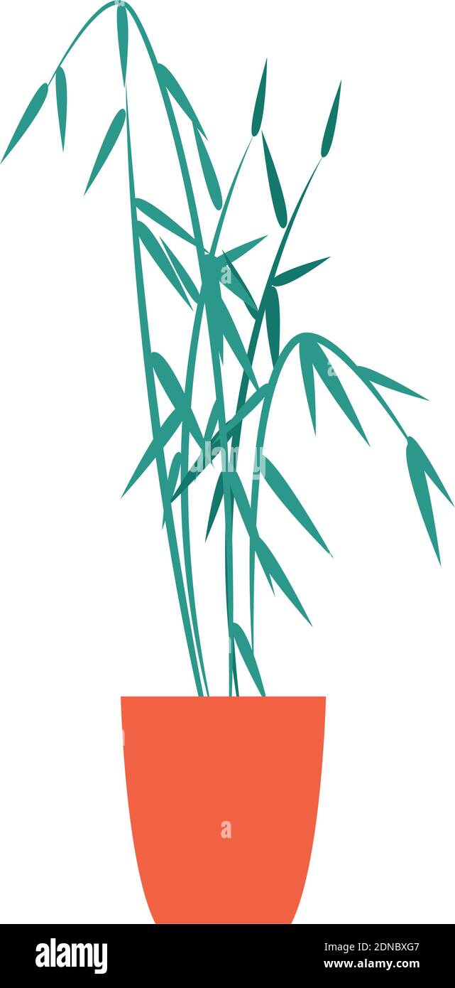 Isolated small plant hygge style icon - Vector Stock Vector