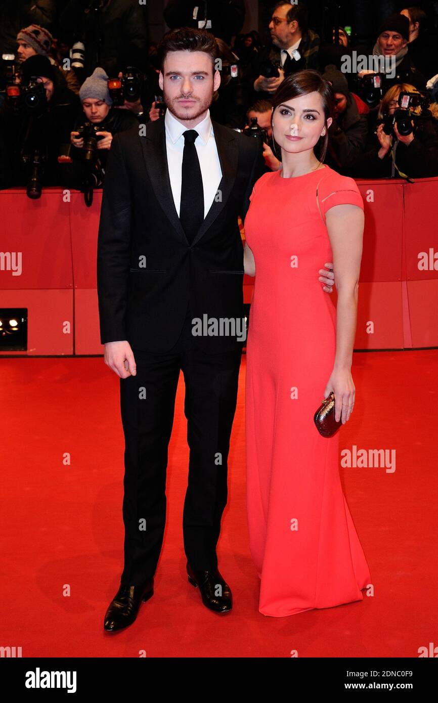 Richard Madden and his girlfriend Jenna-Louise Coleman attending the 'Cinderella' Premiere during the 65th Berlinale, Berlin International Film Festival, in Berlin, Germany on February 13, 2015. Photo by Aurore Marechal/ABACAPRESS.COM Stock Photo
