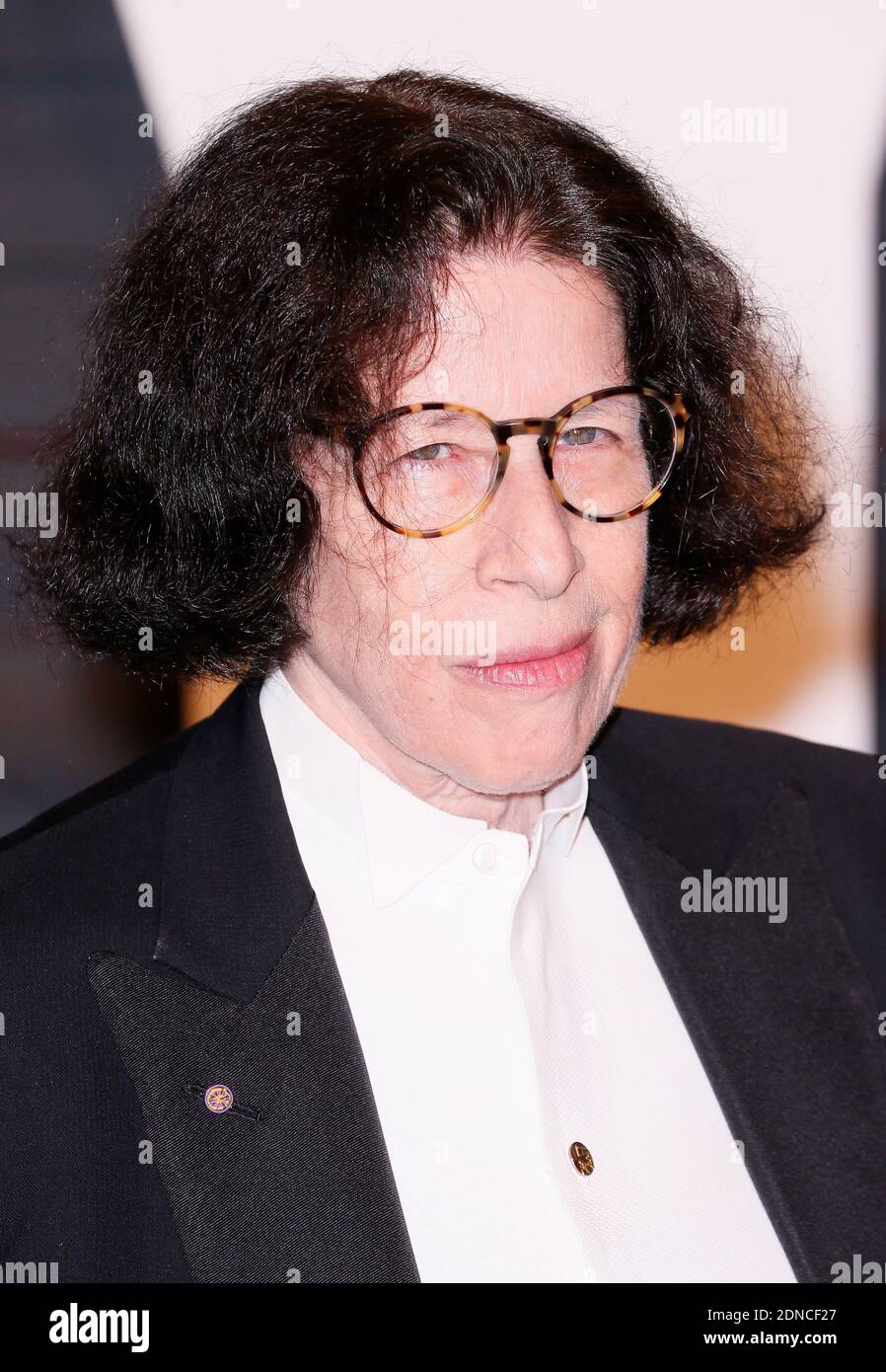 Fran Lebowitz attends the 2015 Vanity Fair Oscar Party hosted by