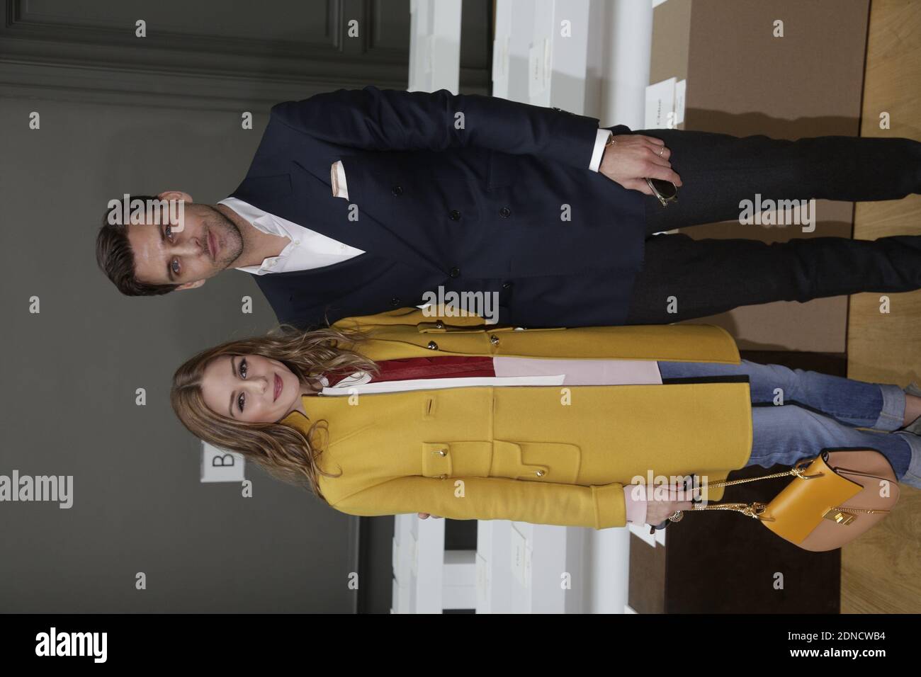 Olivia Palermo and husband Johannes Huebl attending the Chloe Fall