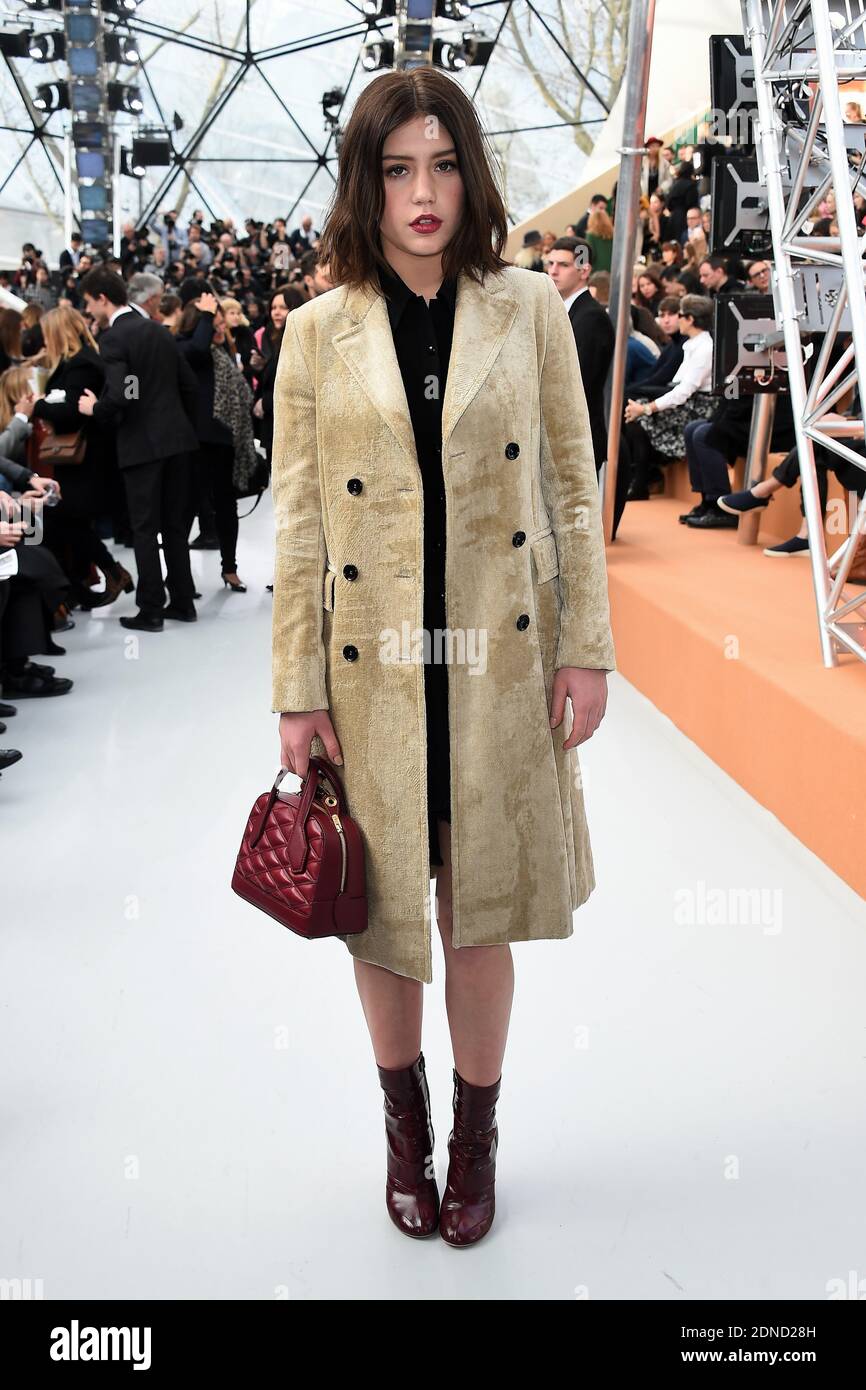 Adele Exarchopoulos arrives to Louis Vuitton Fall/Winter 2015-2016  Ready-To-Wear collection show held at the Fondation Louis Vuitton in Paris,  France, on March 11, 2015. Photo by Nicolas Briquet/ABACAPRESS.COM Stock  Photo - Alamy