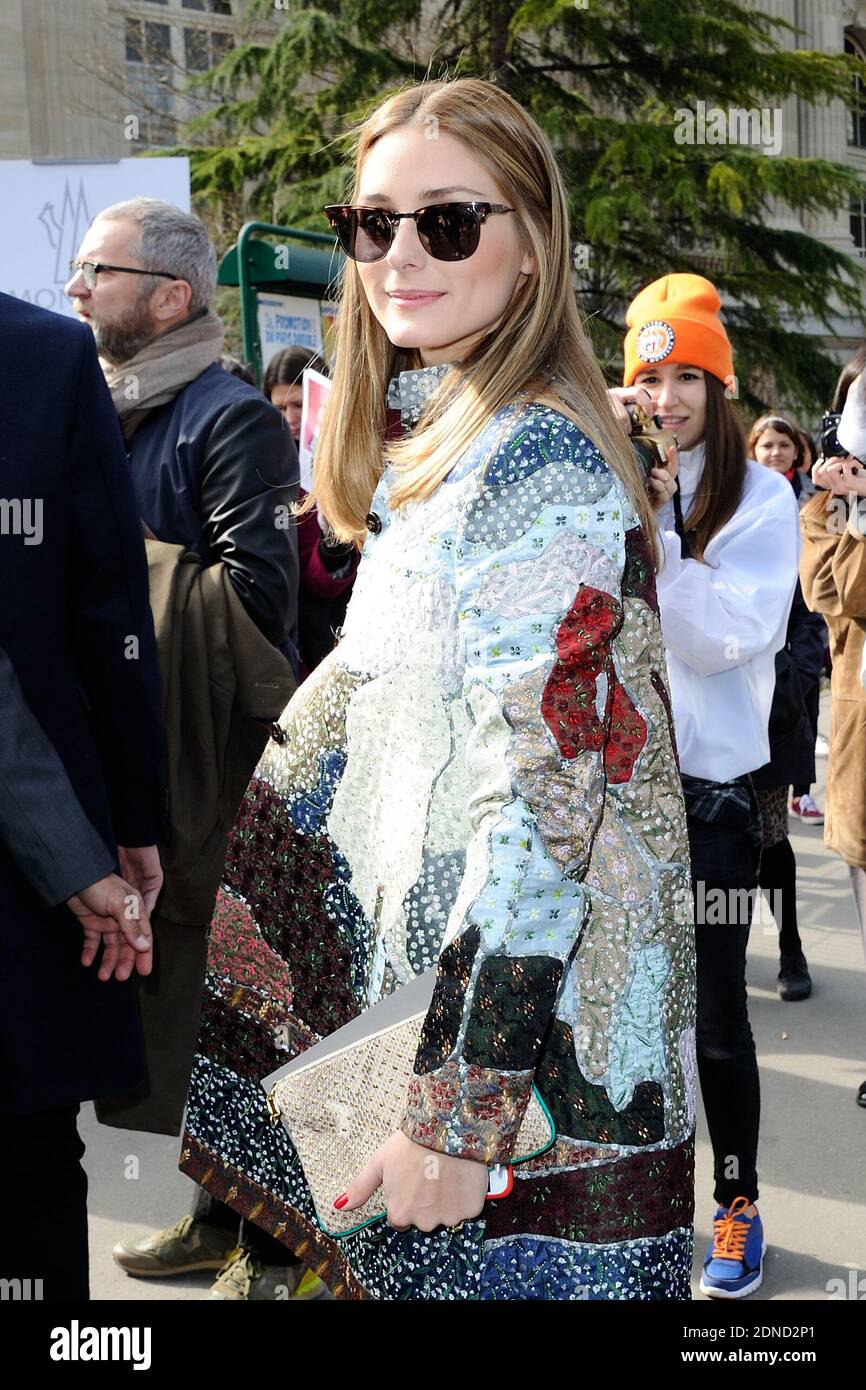 Olivia Palermo arrives to the Moncler Fall/Winter 2015-2016 Ready-to-Wear  collection show in Paris, France, on March 11, 2015. Photo by Aurore  Marechal/ABACAPRESS.COM Stock Photo - Alamy