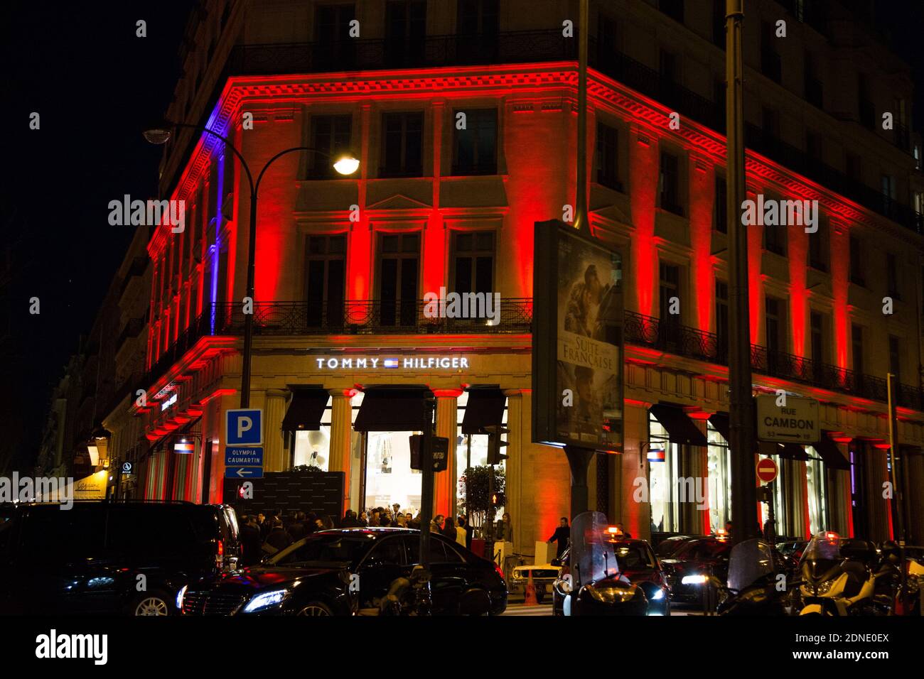 INAUGURATION DE LA BOUTIQUE TOMMY HILFIGER A PARIS. BOULEVARD CAPUCINE  Photo by Nasser Berzane/ABACAPRESS.COM Stock Photo - Alamy