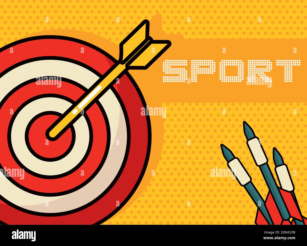 sport target design, hobby competition game and training theme Vector ...