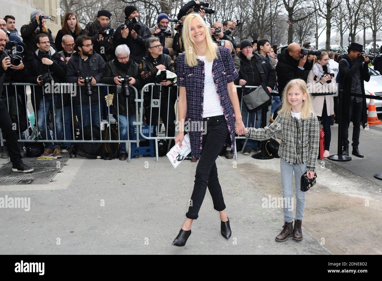 Carmen Kass attends Chanel Fall/Winter 2015-2016 Ready-To-Wear collection  show in Paris, France, on March 10, 2015. Photo by Nicolas  Briquet/ABACAPRESS.COM Stock Photo - Alamy