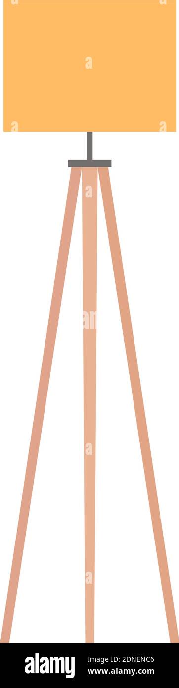 Isolated lamp room hosehold items icon- Vector Stock Vector