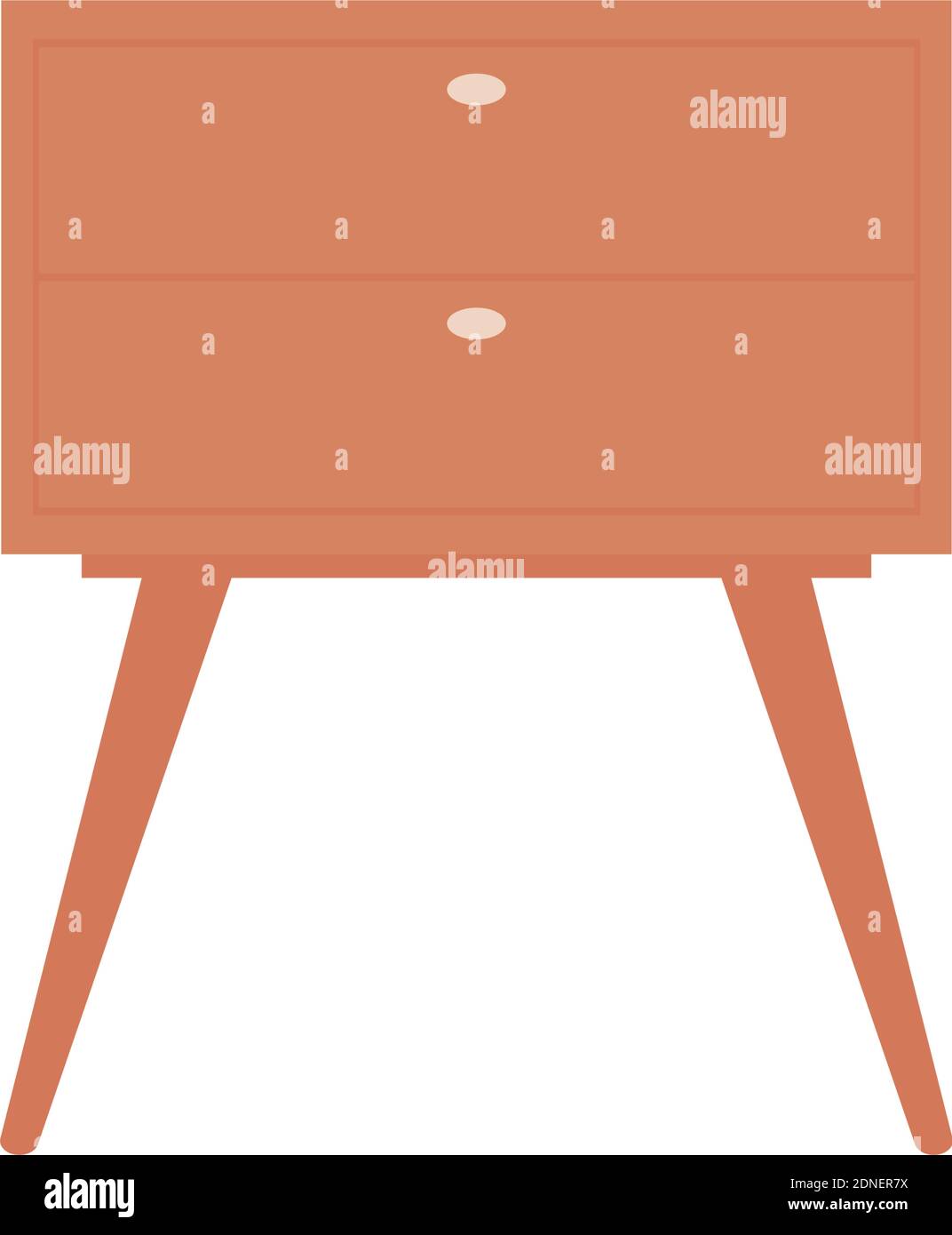 Isolated small table household items icon- Vector Stock Vector