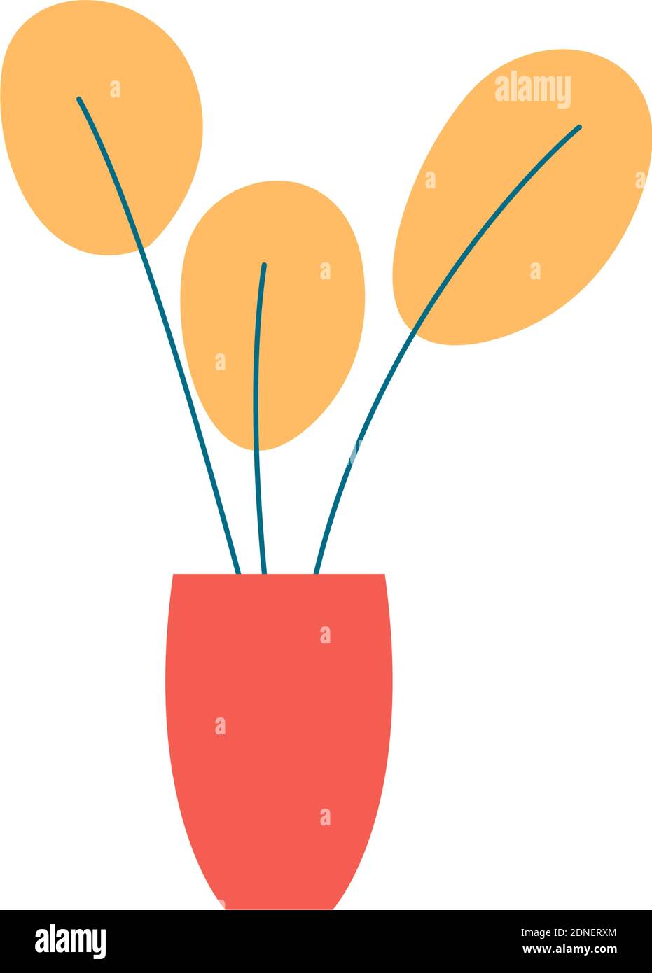 Isolated flower vase household items icon- Vector Stock Vector