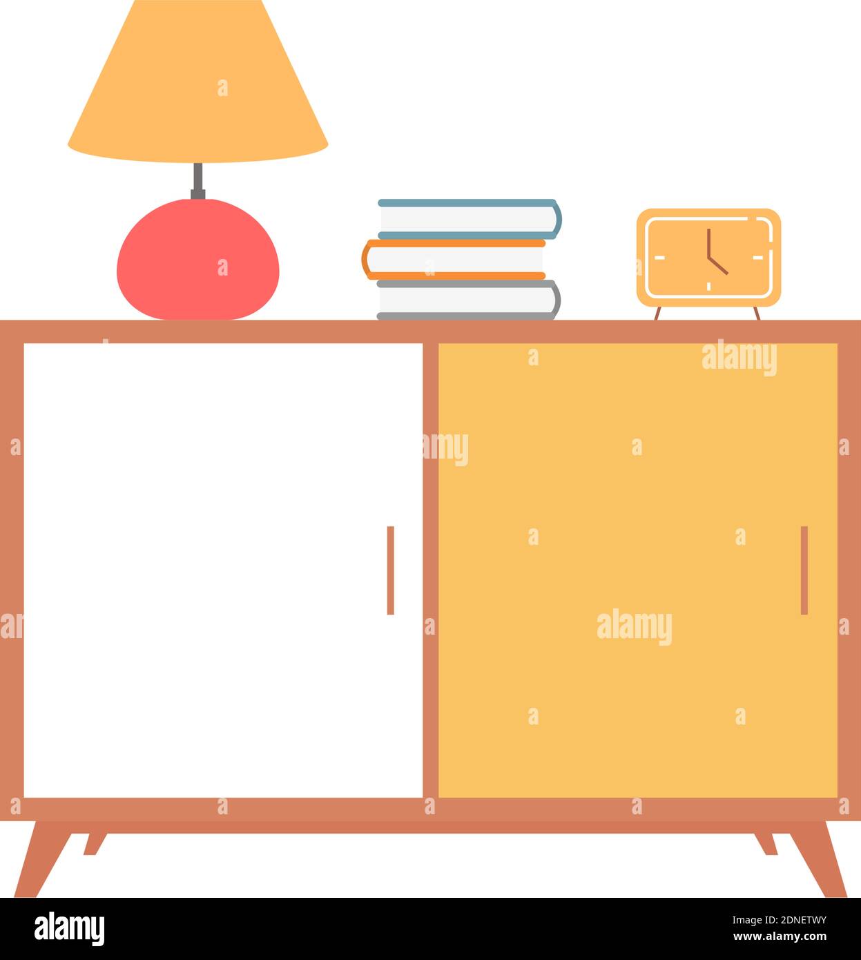 Isolated small table household items icon- Vector Stock Vector