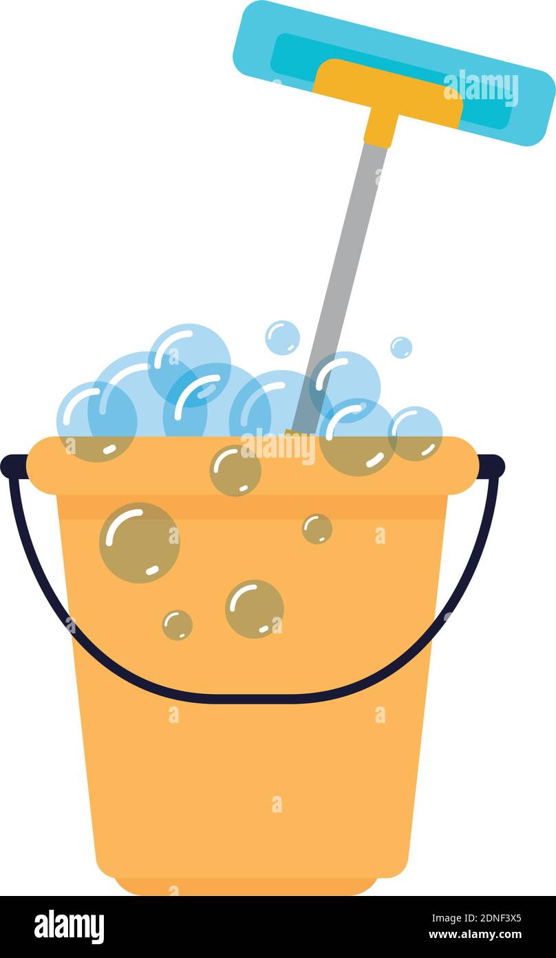 Spray detergent green bucket Stock Vector Images - Alamy