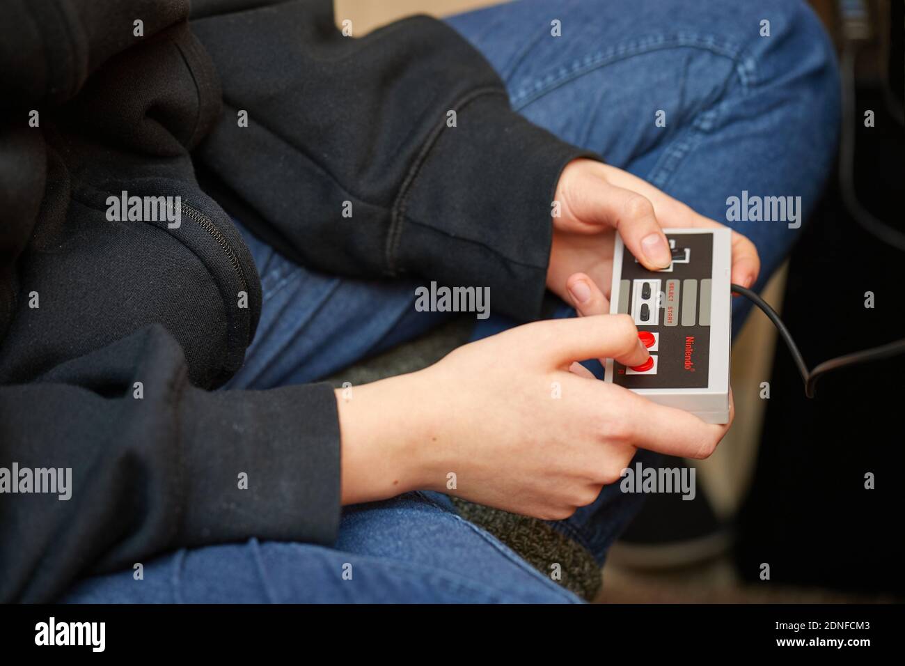 Nintengo NES playing controller Stock Photo