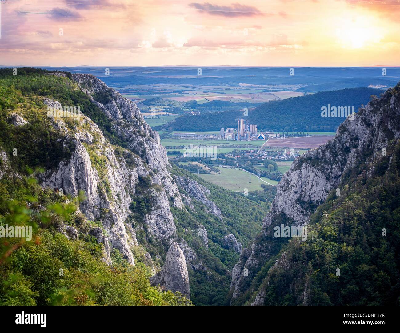Beaufitul Zadiel gorge in Slovakia. Stock Photo