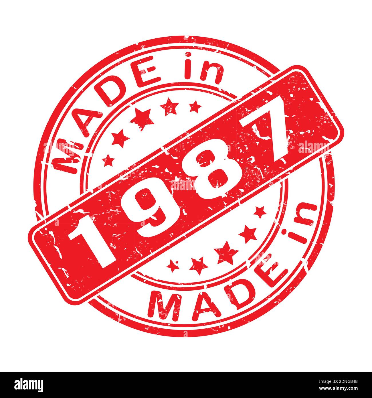Made In 1987 1987 image Stock Vector Images - Alamy