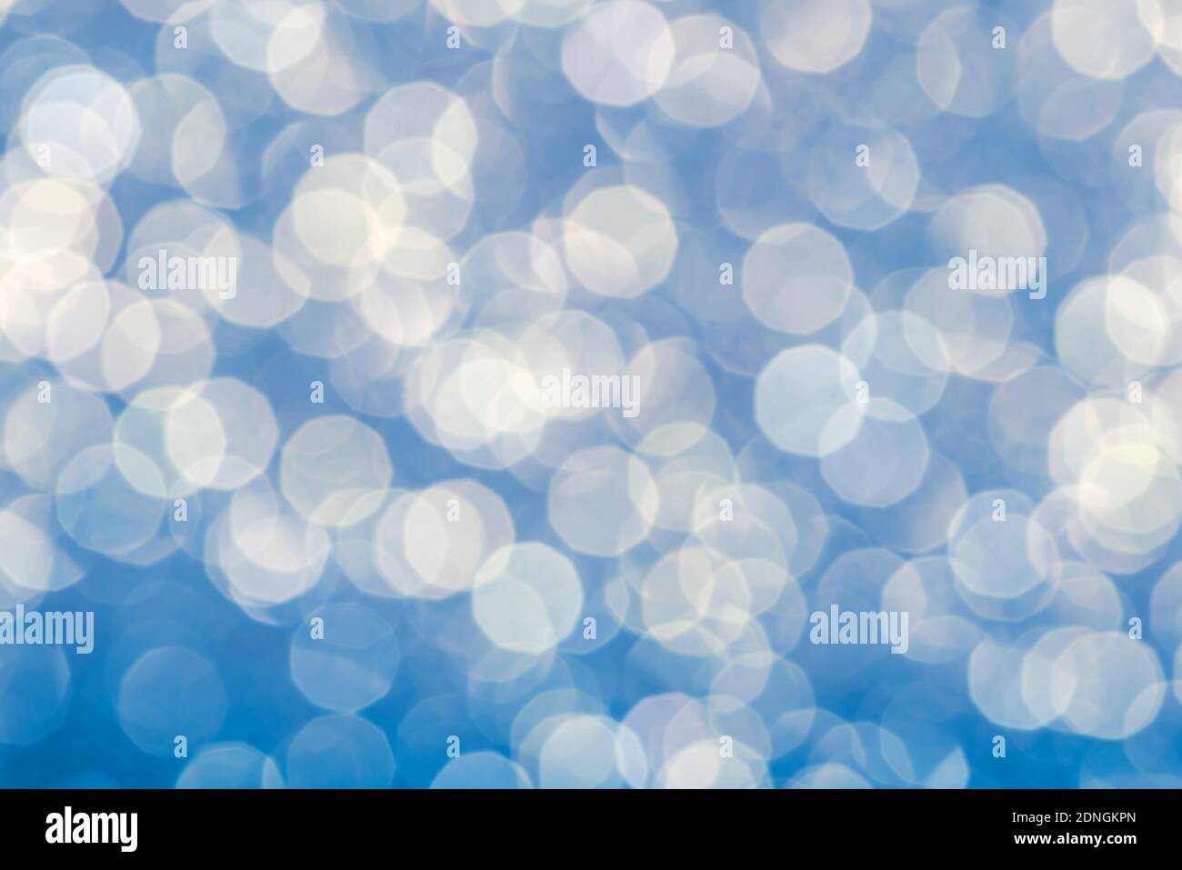 Blue christmas festive elegant abstract background with bokeh lights ...