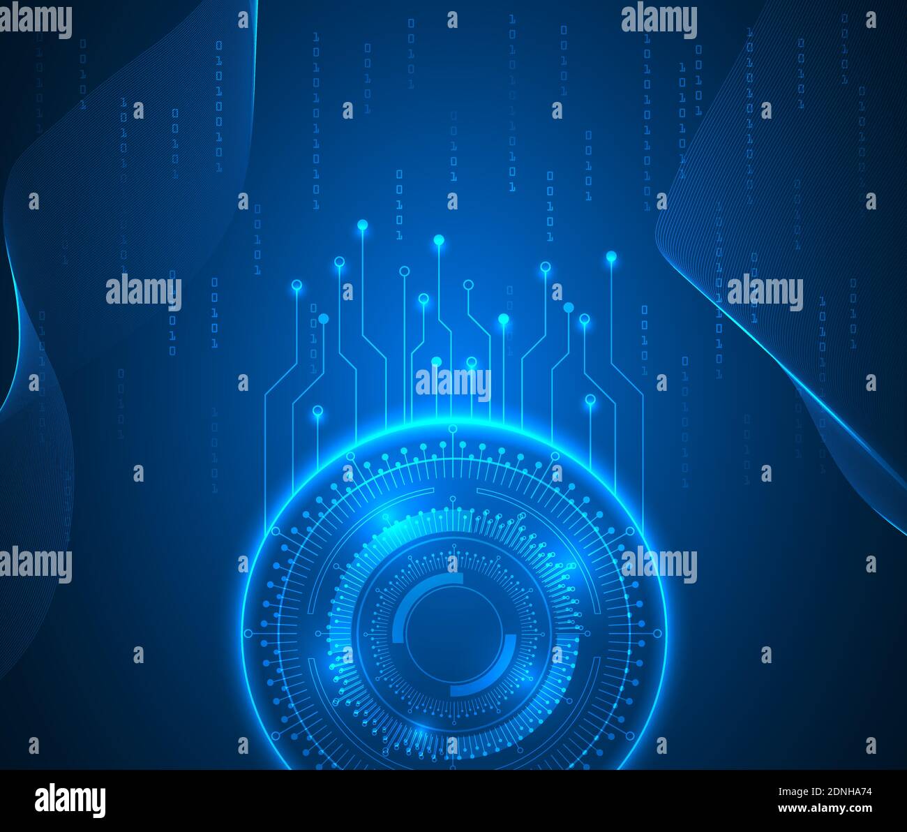 data technology abstract background. privacy and high security by ...