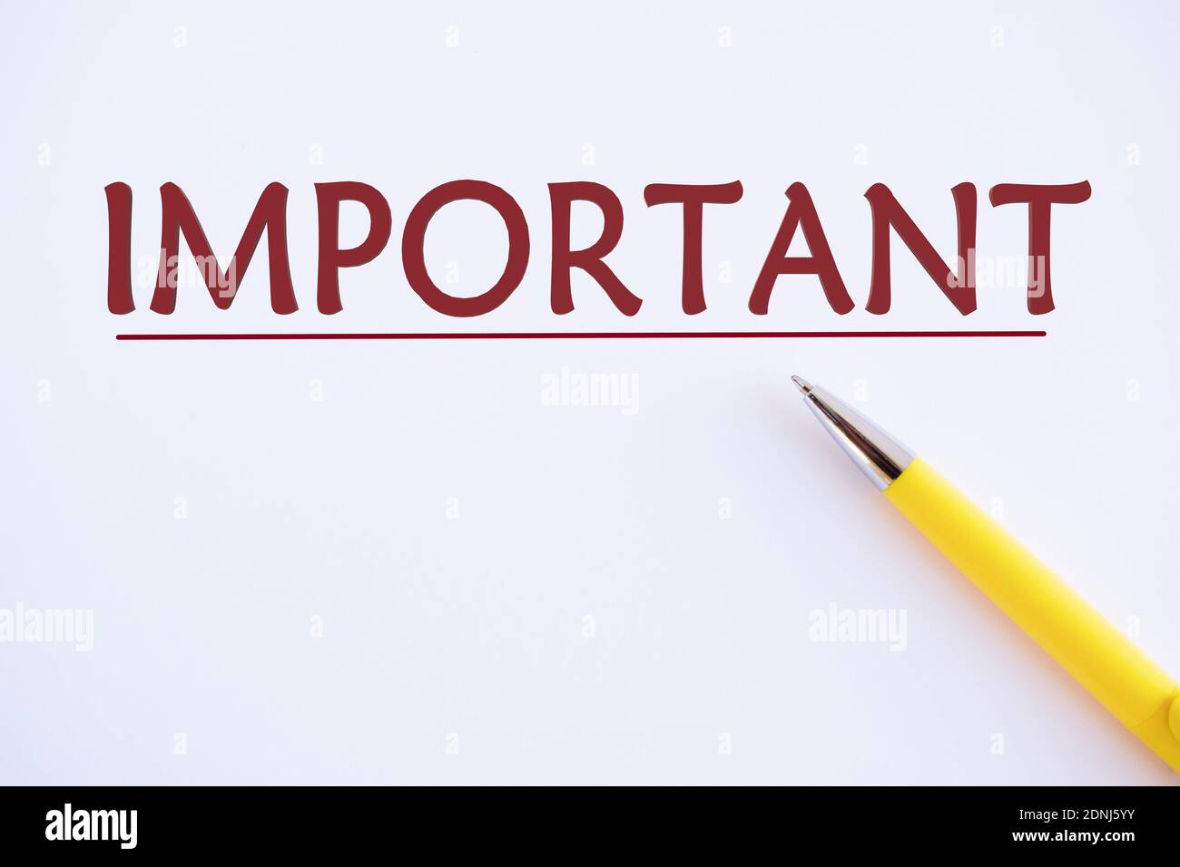 Handwriting text writing IMPORTANT Conceptual photo used to remind ...