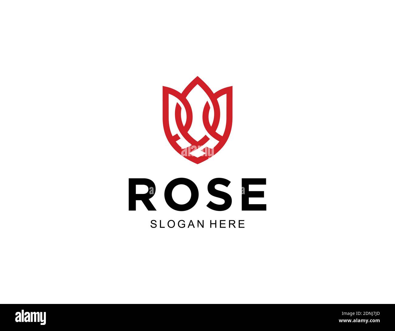 Rose logo Stock Vector Images Alamy