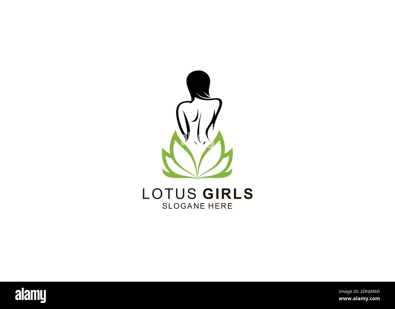 Lotus Beauty Spa, Natural Cosmetics Woman Logo template Stock Vector Image  \u0026 Art - Alamy, image size:1300x1018