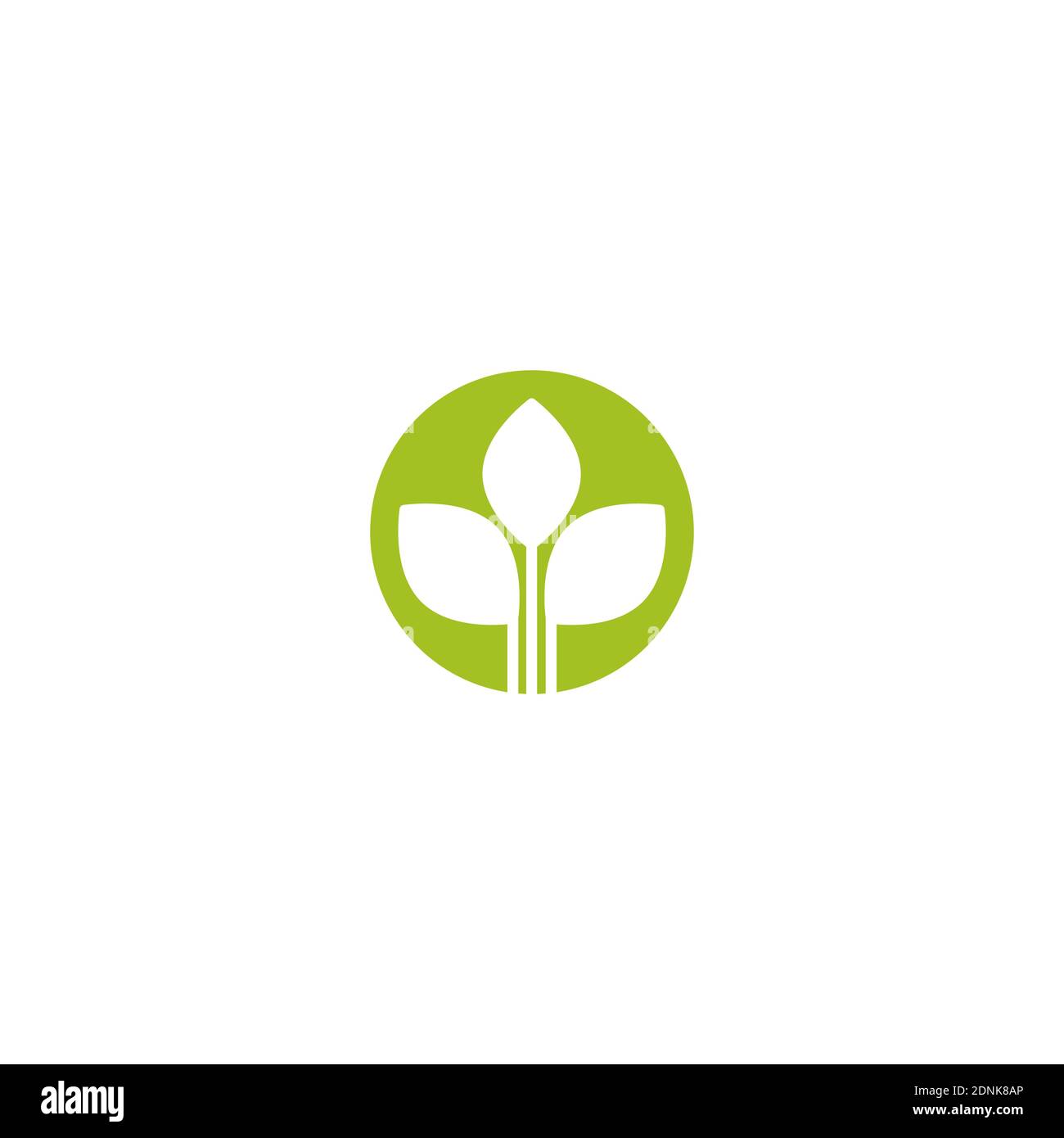 Three leaf green plant in Stock Vector Images - Alamy